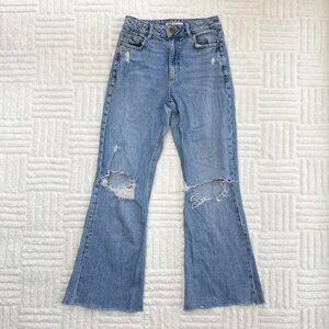 distressed Garage Denim jeans flare